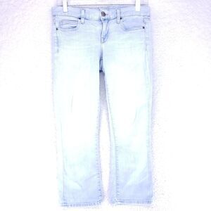 GAP Cropped Boot Distressed Blue Jeans Women Size 2/26 Mid Rise Denim Pants